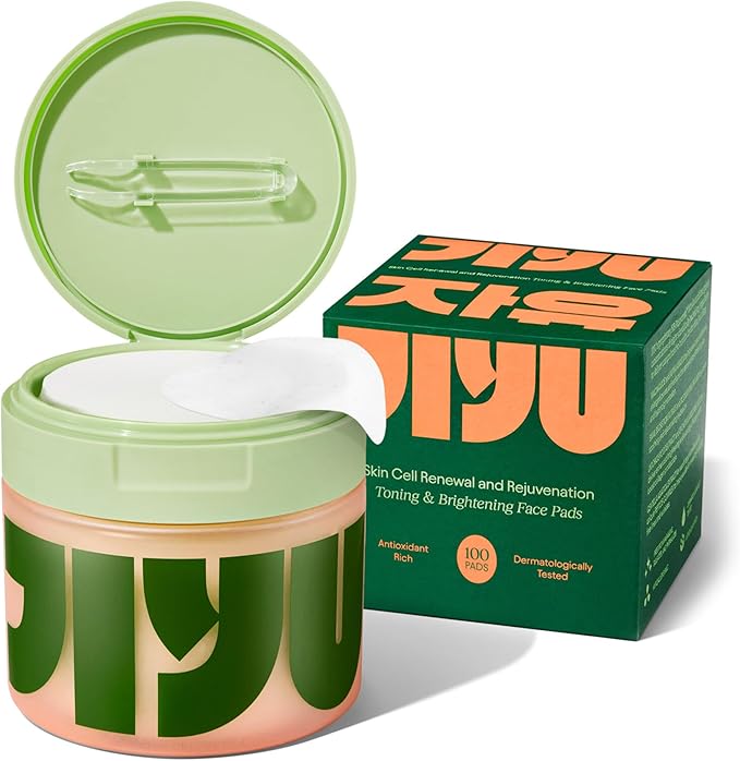 JiYu™ Radiance Toner Pads — Korean Anti-Aging, Hydrating & Brightening Skincare for All Skin Types